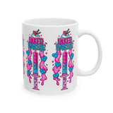 KAWAII Syringe DRIP Ceramic Mug, (11oz)