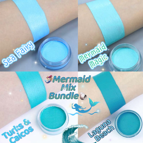 MERMAID MIX Bundle*UV & Non-*UV*PASTEL* LINER/FACE/BODY PAINT!