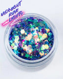 MIDNIGHT RAVE LIGHTS Chunky Festival Glamdoll Glitter - inkeddollcosmetics
