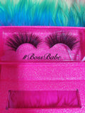 #BOSSBABE 5D DreamDoll-LUXE Lash *PINK GLITTER* Glam Magnetic Case - inkeddollcosmetics