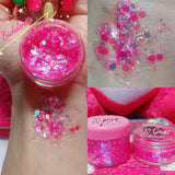 BACHELORETTE Mermaid Jelly (Face/Body/Hair) Glitter Gel - inkeddollcosmetics