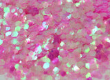 BALLERINA (Pink/White) Chunky Iridescent Glamdoll Glitter - inkeddollcosmetics