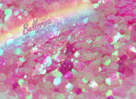 BALLERINA (Pink/White) Chunky Iridescent Glamdoll Glitter - inkeddollcosmetics