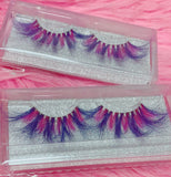 *BLUEBERRY TWIST* (Blue/Fuschia/Purple) DreamDoll Color Lashes!