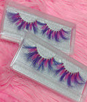 *BLUEBERRY TWIST* (Blue/Fuschia/Purple) DreamDoll Color Lashes!