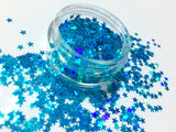 OCEANIC BLUE Festival STAR Glitter CONFETTI - inkeddollcosmetics