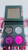 DEAD CUTE Metallic Pressed Glitter Quad - inkeddollcosmetics