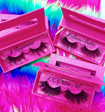 #BOSSBABE 5D DreamDoll-LUXE Lash *PINK GLITTER* Glam Magnetic Case - inkeddollcosmetics