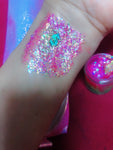 ELECTRIC WATERMELLON DUO Mermaid Jelly Shots (Face/Body/Hair) Glitter Gel - inkeddollcosmetics