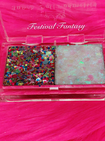 FESTIVAL FANTASY Mermaid Jelly "Pressed Glitter Gel" DUOS - inkeddollcosmetics