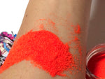 FESTIVAL ORANGE "Rave Lites" (BLACKLITE UV REACTIVE POWDERS) - inkeddollcosmetics