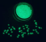 *GLOW-in-the-DARK* Festival STARS Glitter CONFETTI - inkeddollcosmetics