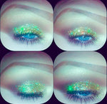 ELECTRIC LIME! Chunky Iridescent Glamdoll Glitter - inkeddollcosmetics