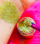 GOLD CHROME (CHUNKY or FINE) Holographic Glamdoll Glitter - inkeddollcosmetics