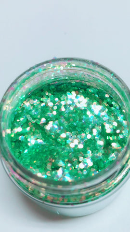 Electric Lily Chunky Iridescent Glamdoll Glitter - inkeddollcosmetics