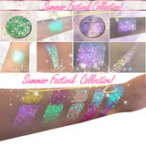 MINTY WATERLILY *LMT EDT* Summer Festival Pressed Glitter - inkeddollcosmetics