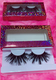 #$IKKENING 3D DreamDoll Lashes *Pink Holographic* Case