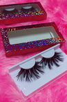 #$IKKENING 3D DreamDoll Lashes *Pink Holographic* Case