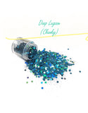 DEEP LAGOON (CHUNKY or FINE) GlamDoll Glitter - inkeddollcosmetics