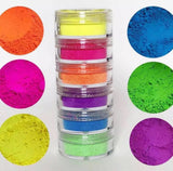 LOUD LEMON "Rave Lites" (BLACKLITE UV REACTIVE POWDERS) - inkeddollcosmetics