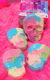 *Unicorn Bakerie * PASTEL RAINBOW SUGAR SKULL  Dessert Bath Bomb