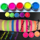 ROLLERGIRL "RAVE LITES"(Blacklite UV Reactive Powders!) - inkeddollcosmetics