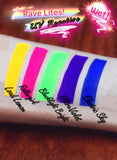 ROLLERGIRL "RAVE LITES"(Blacklite UV Reactive Powders!) - inkeddollcosmetics