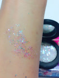 "SNOWFLAKE !" Single Pressed Glitter Palette - inkeddollcosmetics