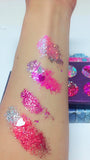 "TRUE LOVE HEARTS" Pressed Glitter Quad! - inkeddollcosmetics