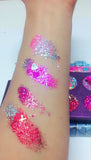 "TRUE LOVE HEARTS" Pressed Glitter Quad! - inkeddollcosmetics