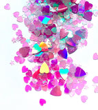 UNICORN BARBIE HEARTS Festival Glitter CONFETTI - inkeddollcosmetics