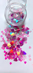 UNICORN BARBIE HEARTS Festival Glitter CONFETTI - inkeddollcosmetics