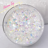 UNICORN TRIP Chunky (Rainbow) Iridescent Glamdoll Glitter - inkeddollcosmetics