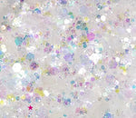 UNICORN TRIP Chunky (Rainbow) Iridescent Glamdoll Glitter - inkeddollcosmetics