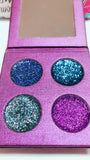 URSULA'S NITEMARE METALLIC Pressed Glitter Quad - inkeddollcosmetics