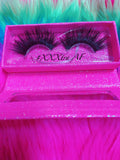 #XXXTRA AF 5D DreamDoll-LUXE Lash *PINK GLITTER* Glam Magnet Case - inkeddollcosmetics